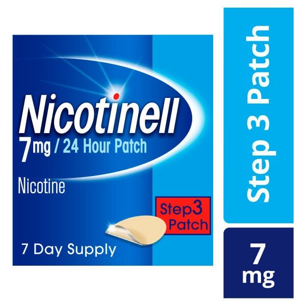 Nicotinell7mg/24 órás tapasz 3. lépés 7 napos ellátás