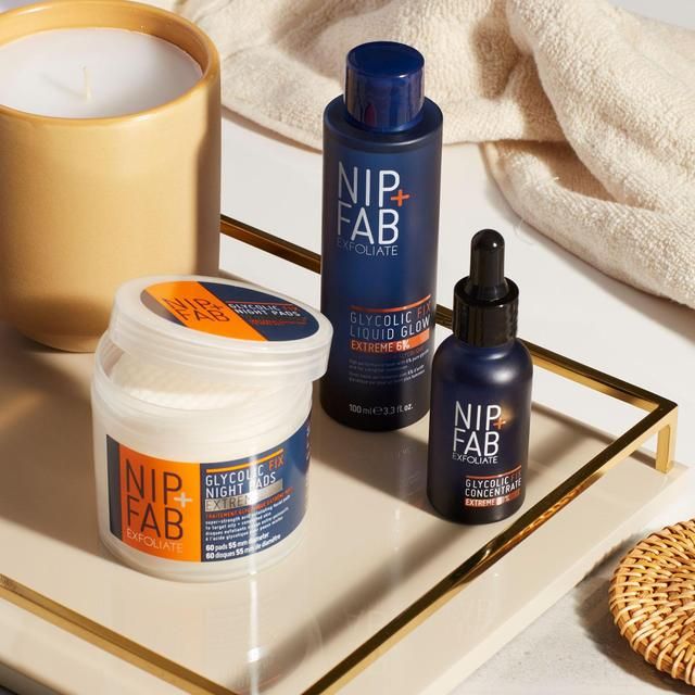 Nip+Fab Glycolic Exfoliating Extreme Night Pads   60 per pack