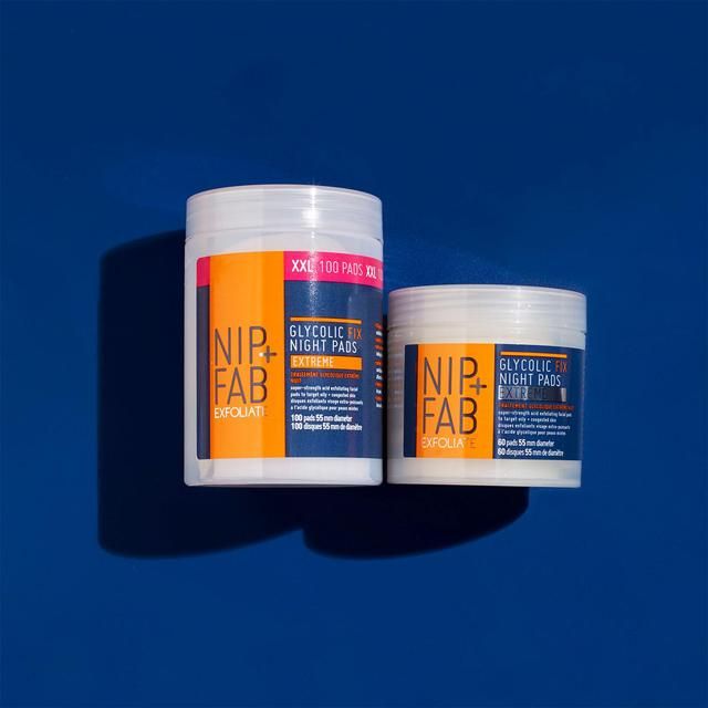 NIP+FAB Glycolic Fix Exfoliating Night Pads Extreme Supersize   100 per pack