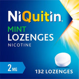 NiQuitin Mint 2mg Lozenges, 132 Lozenges- Quit Smoking Aid