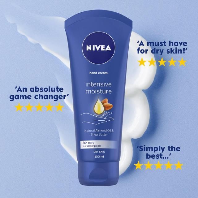 NIVEA Almond Oil &amp;amp; Shea Butter Intensive Hand Cream for Dry Skin   100ml