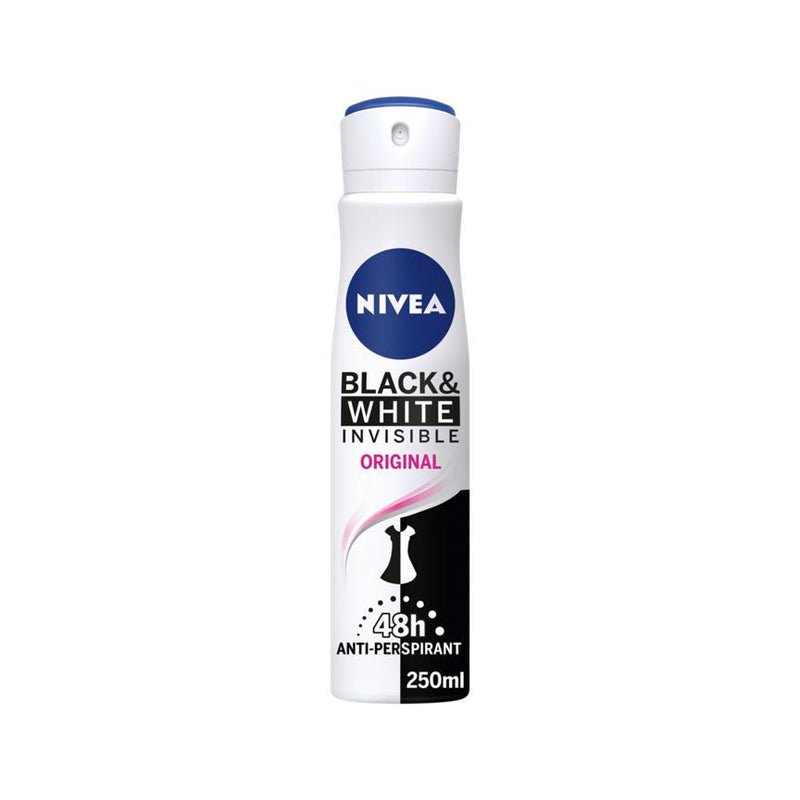 Nivea Anti-Perspirant Deodorant Spray Black &amp;amp; White Original 48 Hours Deo