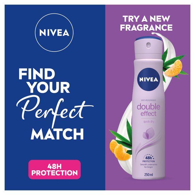 NIVEA Double Effect Anti-Perspirant דאודורנט ספריי 250 מ"ל