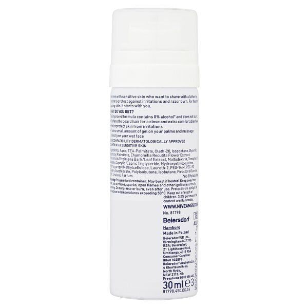 Nivea For Men Mini Shave Gel 30ml