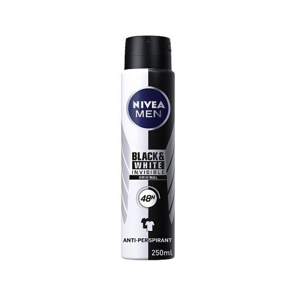 NIVEA MEN  Black &amp;amp; White Anti-Perspirant Deodorant 250ml