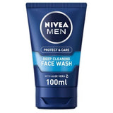 NIVEA MEN Beskytt &amp; Care Deep Cleansing Face Wash med Aloe Vera 100ml