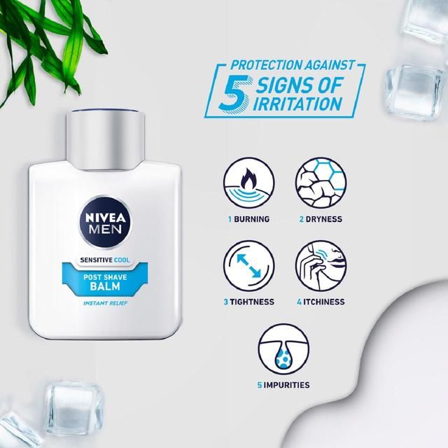 NIVEA MEN Sensitive Cooling Post Shave Balm with 0% Alcohol   100ml