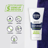 NIVEA MEN Sensitive Face Moisturiser with 0% Alcohol, 75ml