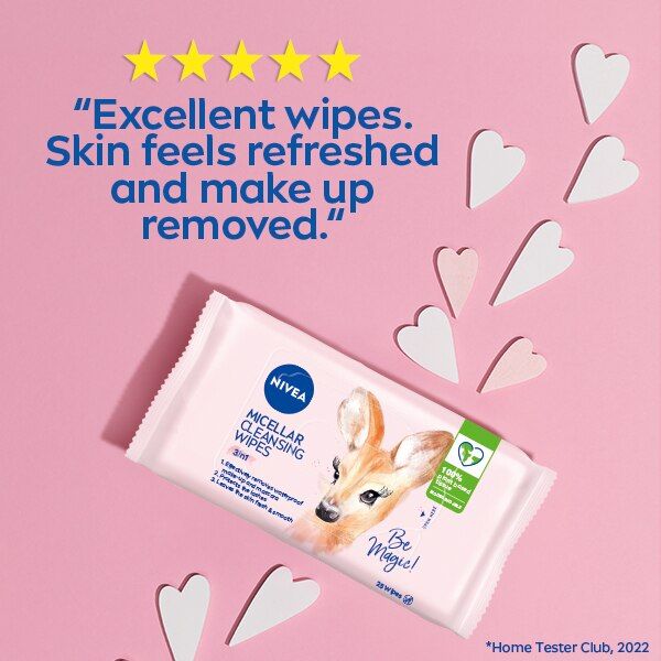 Nivea Micellar Cleansing Wipes for All Skin Types 25 Wipes