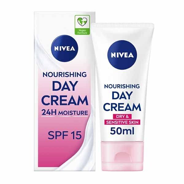 NIVEA Nourishing Day Cream Dry &amp;amp; Sensitive Skin SPF15 50ml