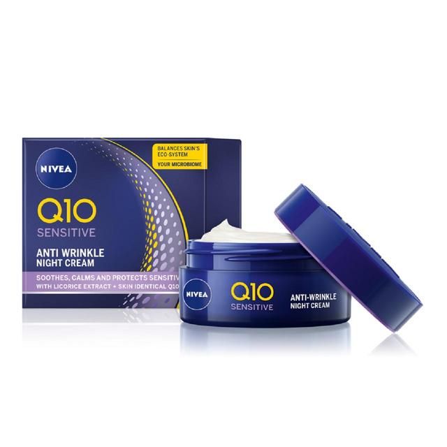 NIVEA Q10 Power Anti-Wrinkle Night Face Cream for Sensitiv hud 50ml