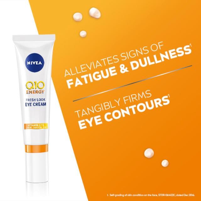 NIVEA Q10 ויטמין C קרם עיניים נגד קמטים + אנרגיה 15 מ"ל