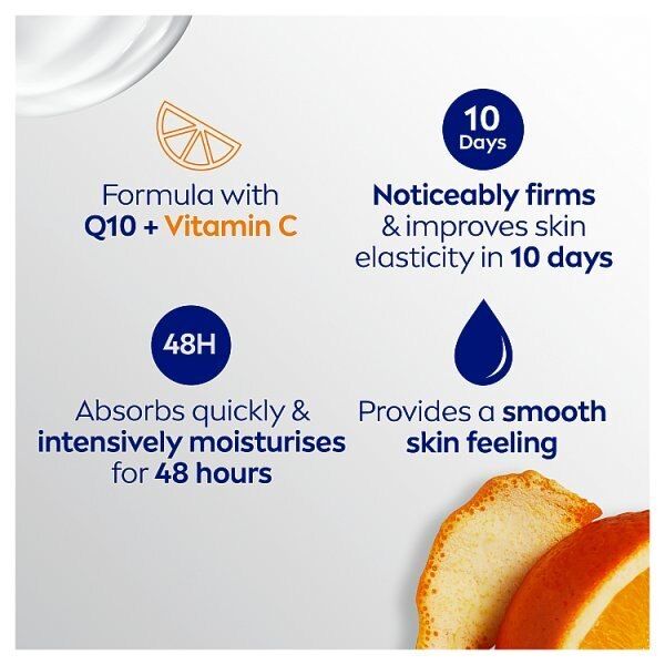 NIVEA Q10 + Vitamin C Oppstrammende Body Lotion Normal Hud 400ml