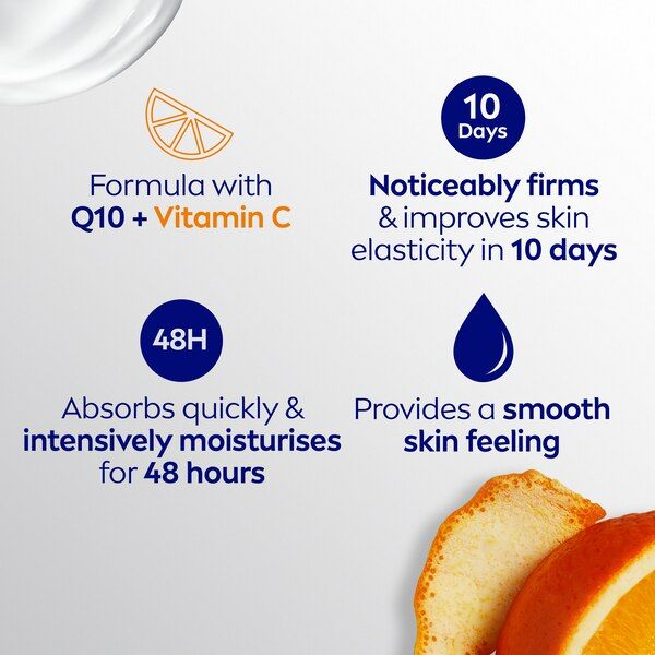 NIVEA Q10 + Vitamin C Oppstrammende Body Lotion Normal Hud 400ml