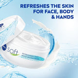 NIVEA Soft Moisturiser Cream for Face Hands &amp;amp; Body   300ml