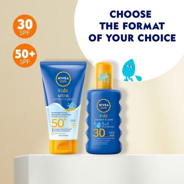 NIVEA SUN Kids Protect &amp;amp; Play Sun Cream Lotion SPF50+ 150ml