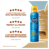 NIVEA SUN Protect &amp;amp; Dry Touch SPF 30 Mist Sunscreen Spray   200ml