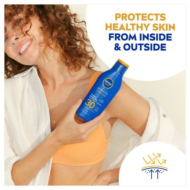 NIVEA SUN Protect &amp;amp; Moisture SPF 30 Sun Lotion Travel Size   100ml