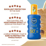 NIVEA SUN Protect &amp;amp; Moisture SPF 50+ Sun Lotion Spray    200ml