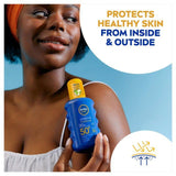 NIVEA SUN Protect &amp;amp; Moisture SPF 50+ Sun Lotion Spray    200ml