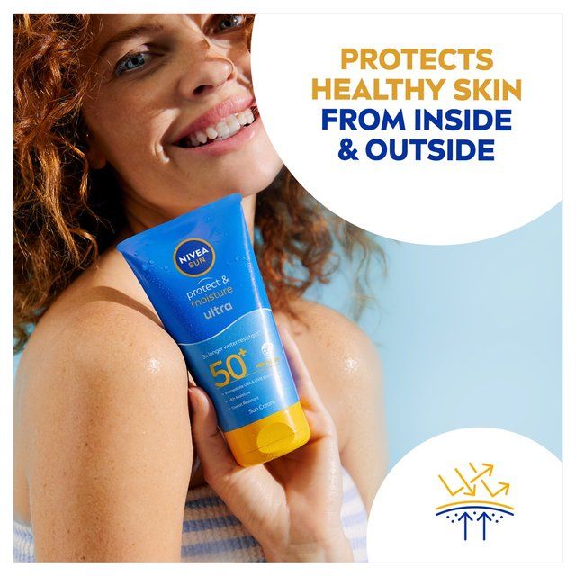 NIVEA SUN Protect &amp;amp; Moisture Ultra SPF 50+ Sun Cream   150ml