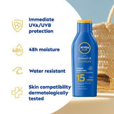 NIVEA SUN Suncream Lotion Protect &amp;amp; Moisture SPF15 200ml