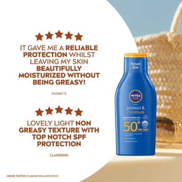 NIVEA SUN Suncream Lotion SPF 50 Protect &amp;amp; Moisture 100ml