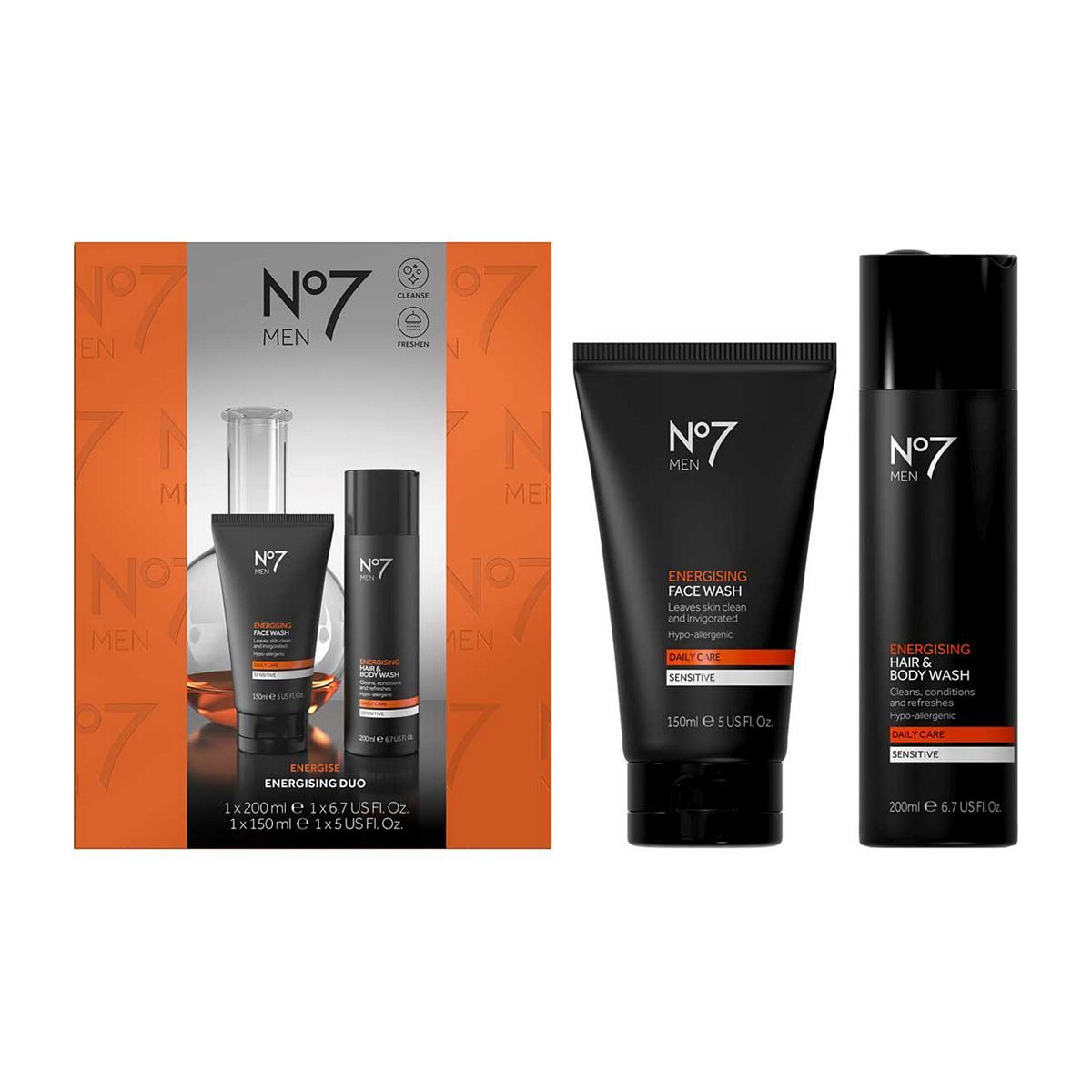 No7 Men Energising Duo 2 Piece Set