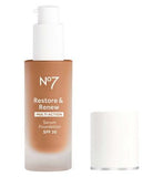 No7 Restore &amp;amp; Renew Serum Foundation 30ml SPF 30 latte