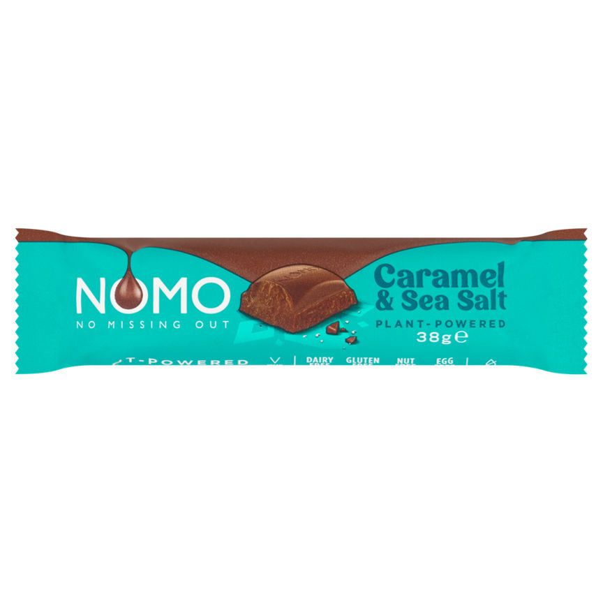 NOMO Caramel & Sea Salt Choc Bar