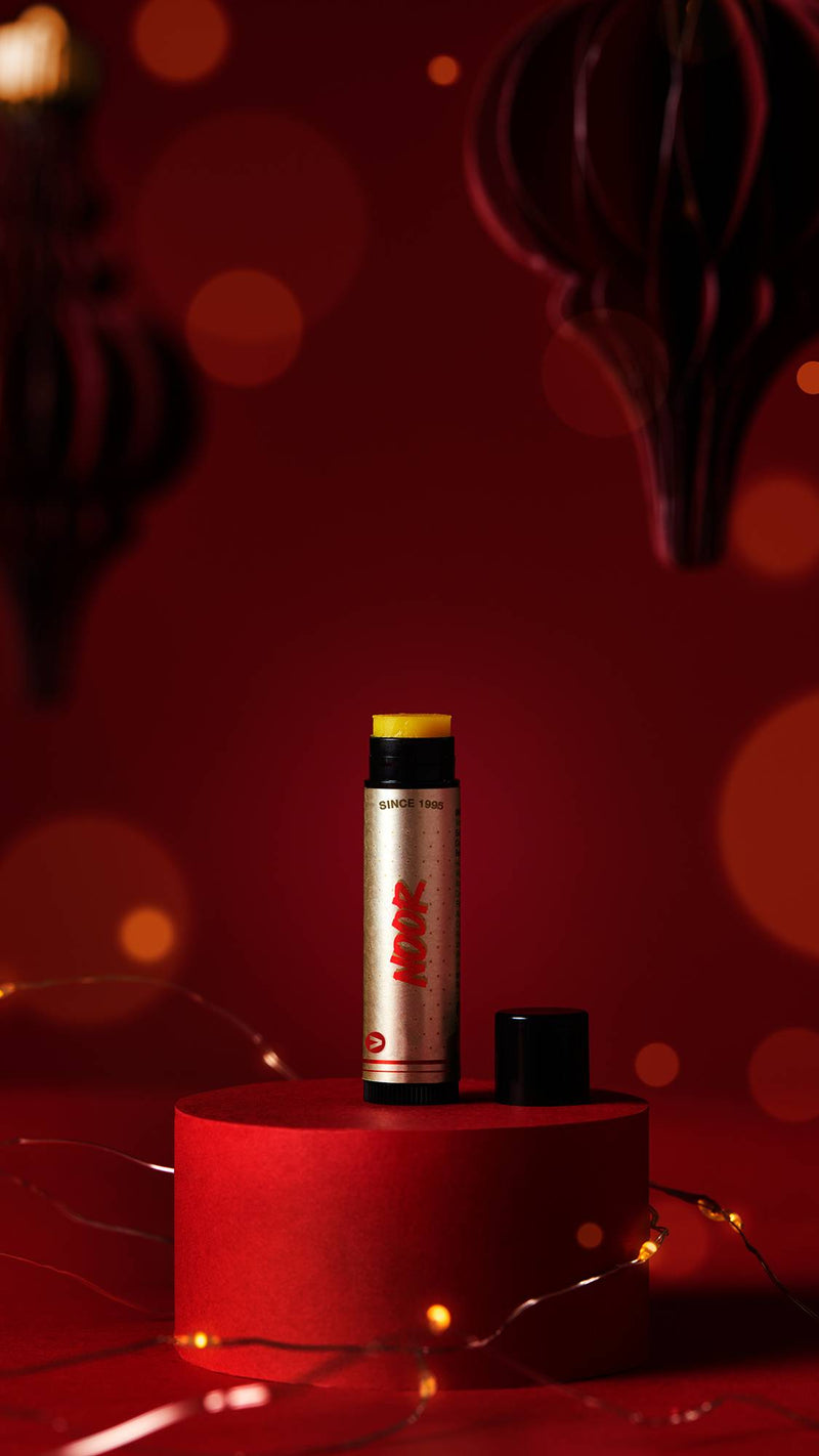 Lush Noor lip butter with organic shea butter, UK version