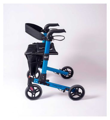 NRS Healthcare Compact Easy Rollator &amp;ndash; Blue