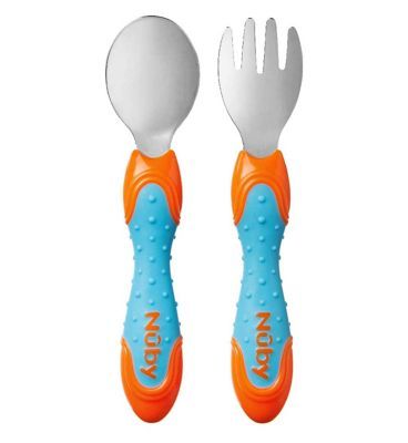 Nuby rozsdamentes acél evőeszközkészlet - 12m+