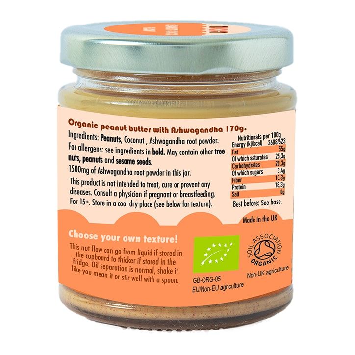 Nuccy Ashwagandha Sjokolade Hasselnøttsmør 170g
