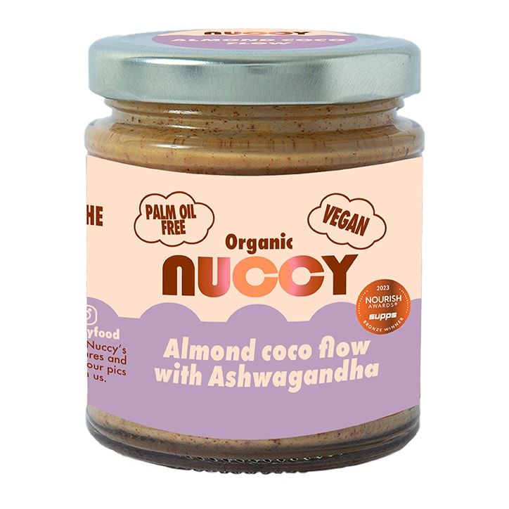 Nuccy Ashwagandha sjokolade hasselnøttsmør 170 g hasselnøtt kokossmør