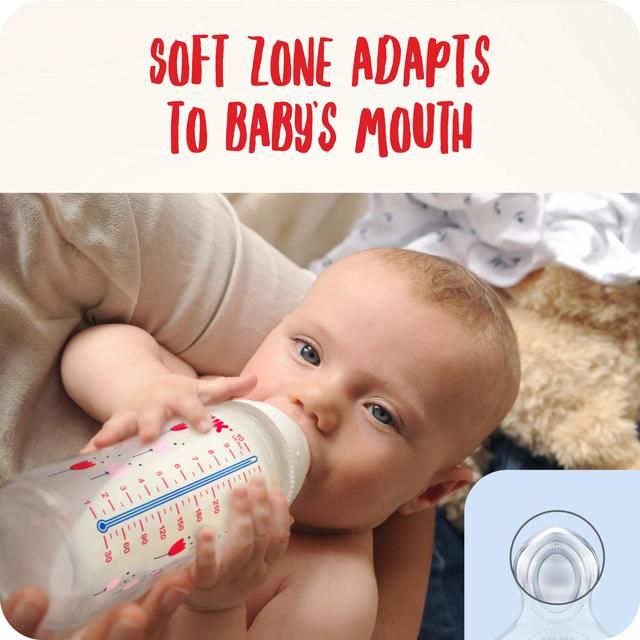 NUK First Choice+ 300ml Temperature Control Bottle with Silicone Teat 4   4 per pack