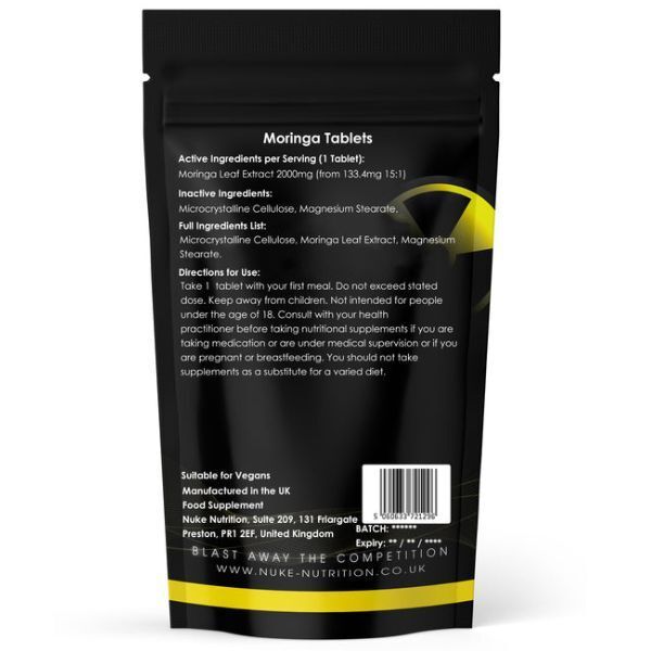 Nuke Nutrition Moringa tabletta 2000mg - 60ct