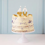 Number 0 Gold Candle 10th Birthday