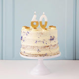 Number 6 Gold Candle 6th Birthday