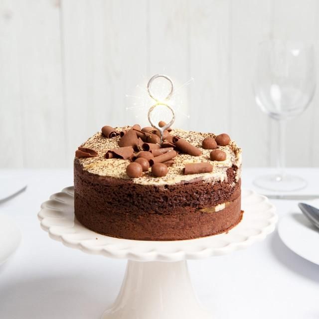 Nummer 8 Cake Sparkler 8-årsdag