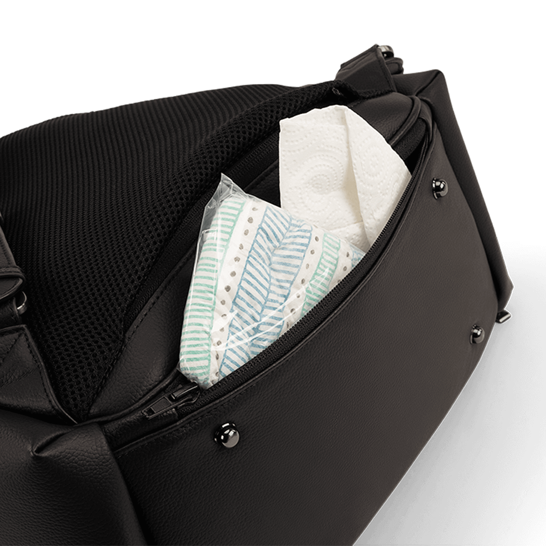 Nuna Essential Bag Caviar diaper backpack, UK version
