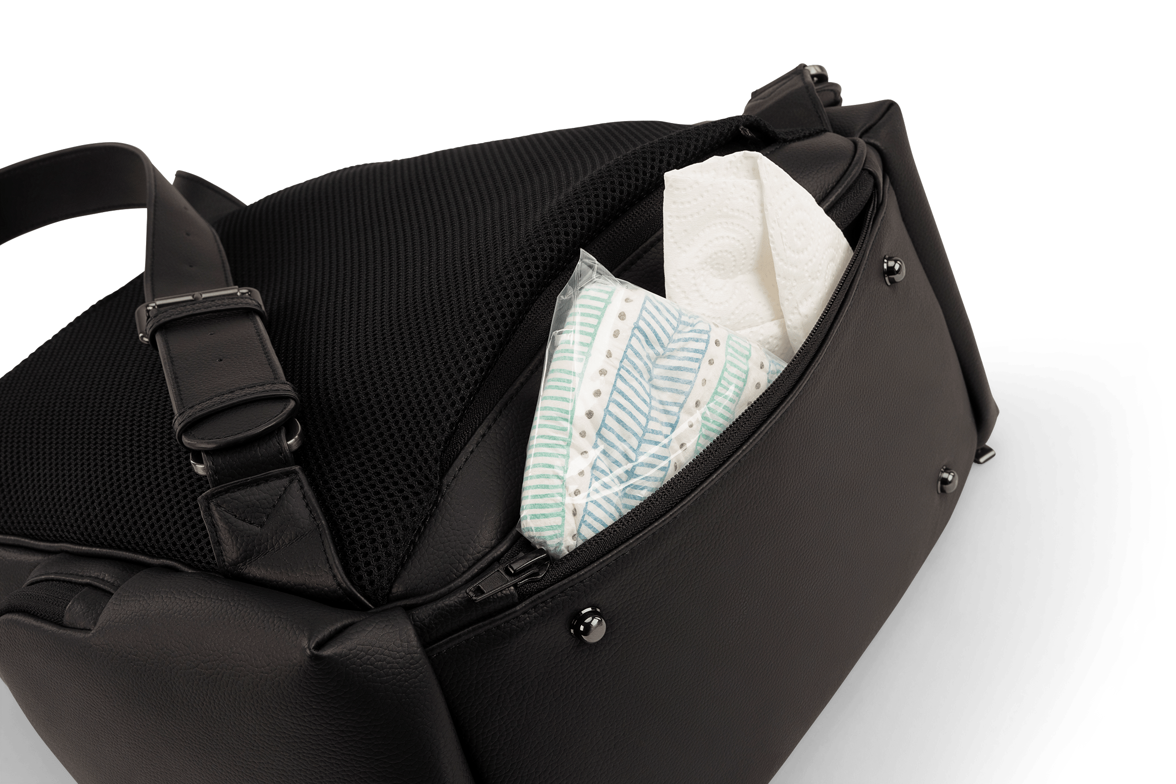 Nuna Essential Bag Caviar diaper backpack, UK version