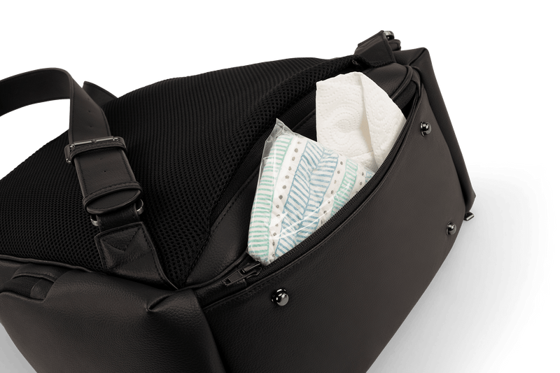 Nuna Essential Bag Caviar diaper backpack, UK version