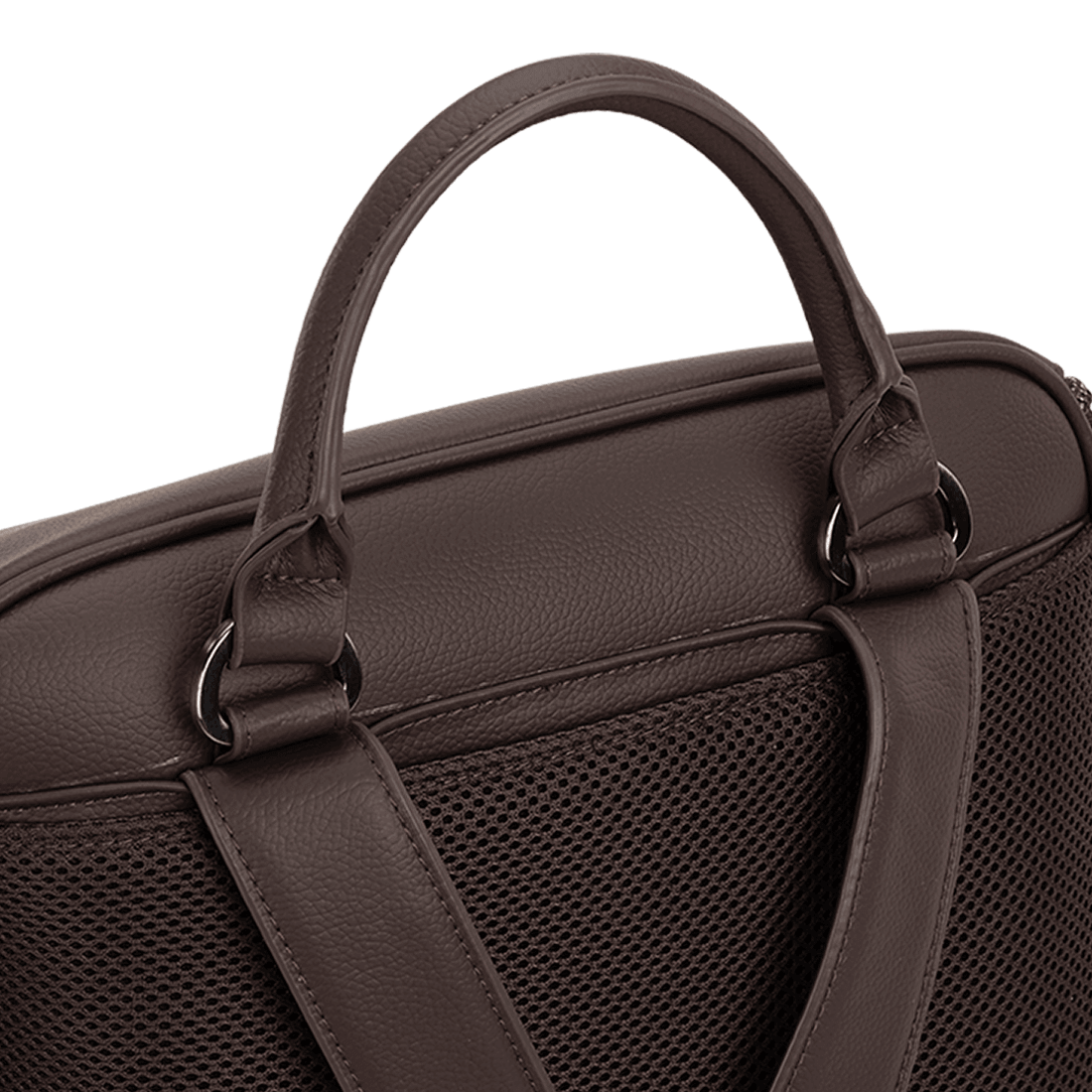 Nuna Essential Bag cocoa leatherette diaper backpack, imported from the UK