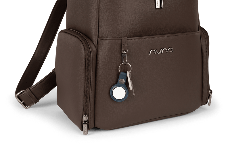Nuna Essential Bag cocoa leatherette diaper backpack, imported from the UK