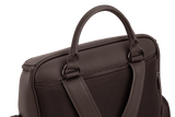 Nuna Essential Bag cocoa leatherette diaper backpack, imported from the UK
