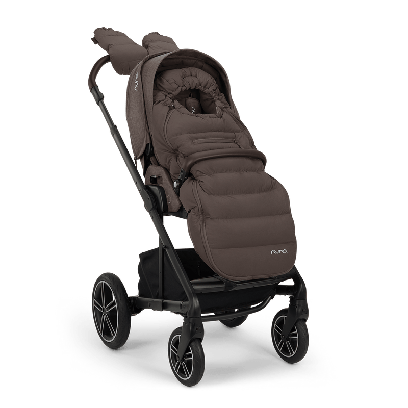 Nuna winter footmuff set chestnut, imported from the UK