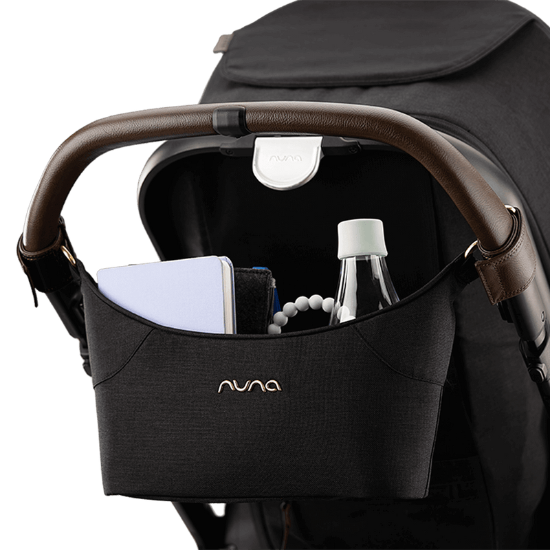 Nuna stroller organiser Caviar with pouch (British brand)