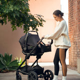 Nuna stroller organiser Caviar with pouch (British brand)