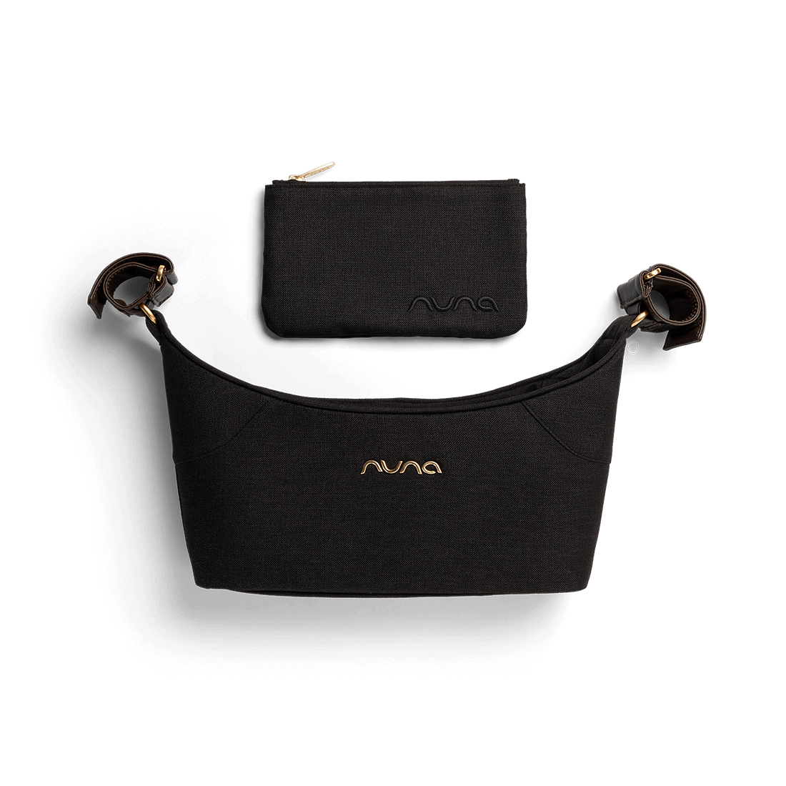 Nuna stroller organiser Caviar with pouch (British brand)